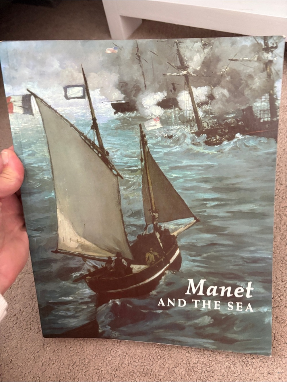 Manet and the Sea Decorative Coffee Table Book - Blue/Brown